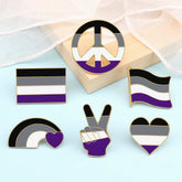 Asexual Enamel Pins Collection