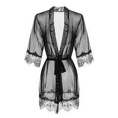 Leisure Lace Mesh Robe for Men