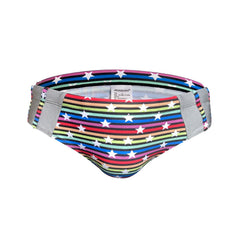 Silver Stud Rainbow Swim Briefs