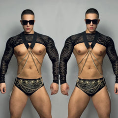 Black Gogo Performance Costume Set