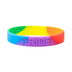 Gay Pride Rainbow Silicone Wristband