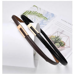 Sky Lounge Luxe Leather Cincher Belt