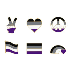Asexual Enamel Pins Collection