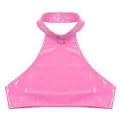 Diva Sparkle Halter Crop Top