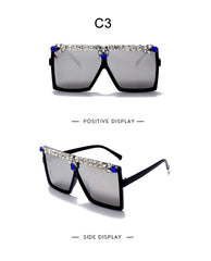 Oversized Diamond Square Sunglasses