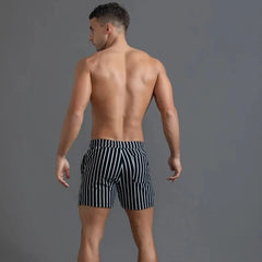 Vertical Stripes Slim Fit Shorts