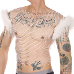 Crystal Temptress Mesh Mens Vest
