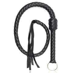 Premium Leather Flogger with Wrist Strap