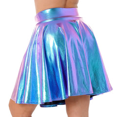 Metallic Queer Mini Skirt