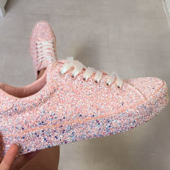 Glitteriffic Lace Up Sneakers