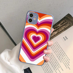 Lesbian Pride Art iPhone Case