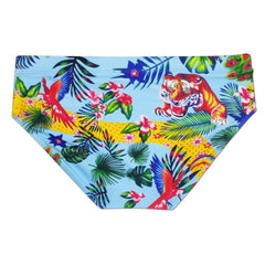 Floral Feline Swim Briefs