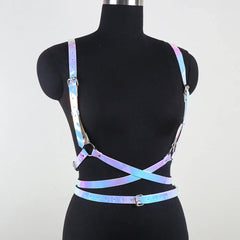 Holo Gothic Angelic Wings Harness