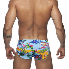 Floral Feline Swim Briefs