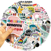 Lucky Dip Collection Of 100 Random Disability Pride Stickers!