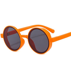 Retro Round Punk Sunglasses