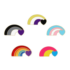 Queer LGBT Rainbow Enamel Pins Collection
