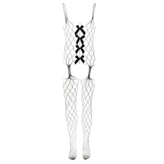Bow-Tie Fantasy Fishnet Male Body Stocking