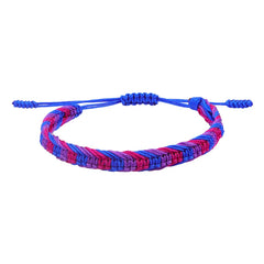Bisexual Pride Rope Bracelet