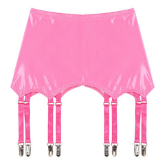 Dominatrix PU Leather Garters with Clips