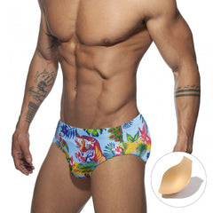 Floral Feline Swim Briefs