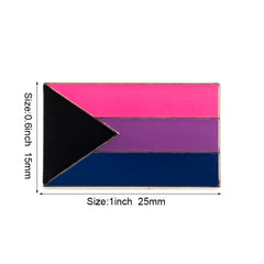 Demibisexual Pride Flag Enamel Pin