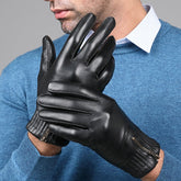 Men's Leather Gloves With Wool Lining