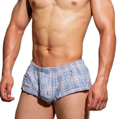 D.M. Plaid Mens Boxers