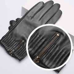 Men's Leather Gloves With Wool Lining
