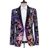 Purple Spectrum Sparkle Night Club Men's Jacket