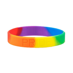 Gay Pride Rainbow Silicone Wristband