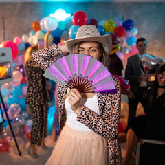 Color Fanfare LED Folding Fan