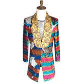 LGBTQ+ Luxe Sequin Long Coat