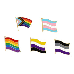 Wave Your LGBT Pride Flags Enamel Pins Collection