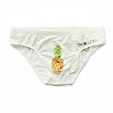 White Pineapple Men's Tight Pouch Briefs