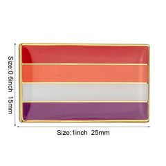 Lesbian Pride Flag Enamel Pin