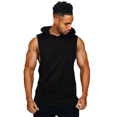 Men's Hooded Fitness Racerback Vest