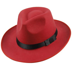 Jazz Fedora Wide Brim Hat