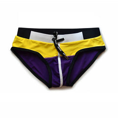 Aquatic Allure Patchwork Swim Briefs