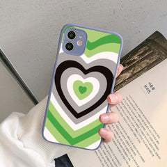 Aromantic Pride Art iPhone Case