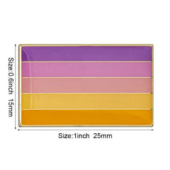 Trixic / Orbisian Pride Flag Enamel Pin