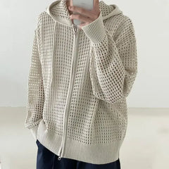 Mesh Hooded Sweatshirt