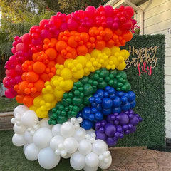 7-Color Rainbow Latex Party Balloons Arch Product