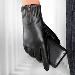 Men's Leather Gloves With Wool Lining