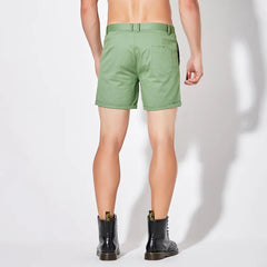 Sleek Solid Color Slim Fit Shorts