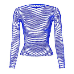 Mystique Long Sleeve Fishnet Tee