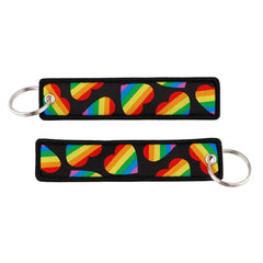 LGBT Pride Embroidered Keychain