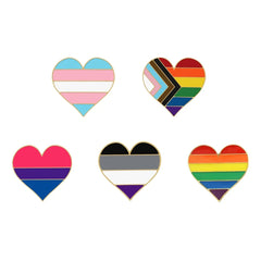 Queer Heart Love Enamel Pins Collection