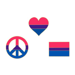 Bisexual Enamel Pins Collection