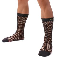 Fishnet Flair Stockings for Men